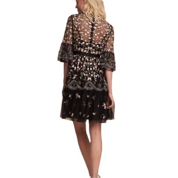 BHLDN x NEEDLE & THREAD CLIMBING BLOSSOM EMBELLISHED EMBROIDERED
MINI DRESS - Picture 4 of 10